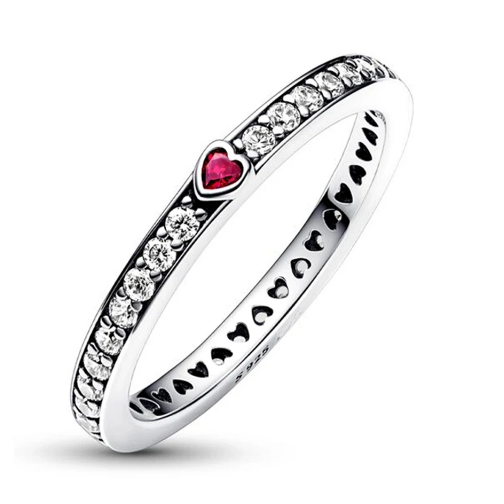 Sterling silver diamond ring - Picture 5 of 5